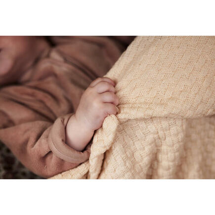 Couverture 100x150 cm Weave Merino Oatmeal JOLLEIN, Vente en ligne de  Couverture bébé