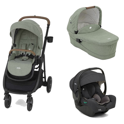 Poussette TRIO Versatrax Laurel + I-Gemm 3 Shale + Nacelle Ramble XL Laurel  JOIE, Vente en ligne de Poussette