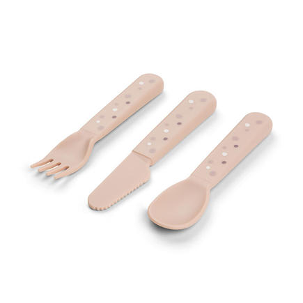 Foodie Couverts Set de 3 Happy Dots Rose DONE BY DEER - 5
