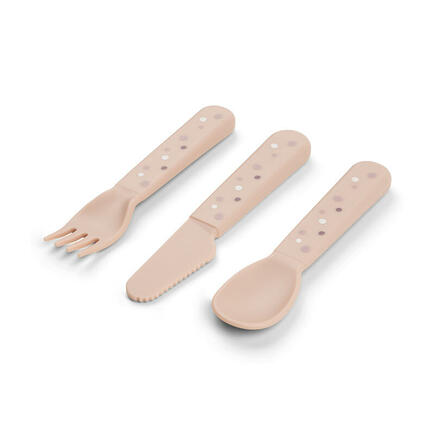 Foodie Couverts Set de 3 Happy Dots Rose DONE BY DEER - 3