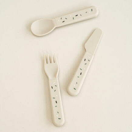 Foodie Couverts Set de 3 Confetti Sable DONE BY DEER - 3