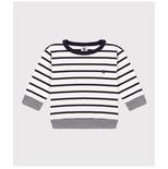 Tee shirt manches longues 12 mois Marshmallow / Smoking