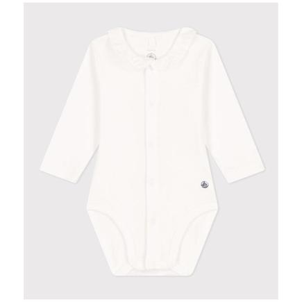 Body manche longue a col 3 mois PETIT BATEAU