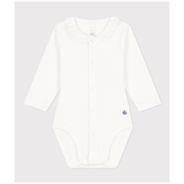 Body manche longue a col 3 mois PETIT BATEAU