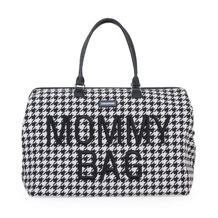 Sac à Langer Mommy Bag Pied de poule Noir CHILDHOME - 2