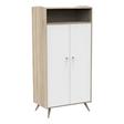 Chambre TRIO Lit 60x120 Commode Armoire ACCESS Blanc Bois SAUTHON - 2