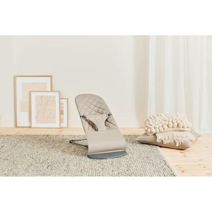 Transat Bliss en coton BabyBjörn - gris sable, Puériculture