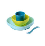 BB&Co - Set 2 couverts en silicone & bambou - Miel par Minikoioi