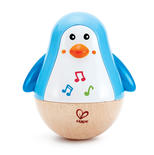 Pingouin culbuto musical Bois et multicolor