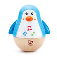 Pingouin culbuto musical Bois et multicolor HAPE