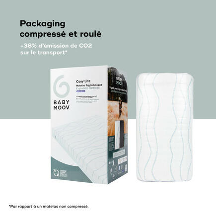 Matelas Cosy'Lite ergonomique 60x120 cm Blanc BABYMOOV - 2