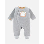 Babou & Kendi Pyjama Babou velours gris 3 mois