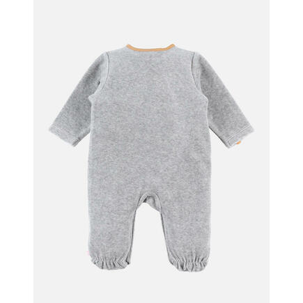 Babou & Kendi Pyjama Babou velours gris 1 mois NOUKIE 'S - 2