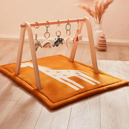 Tapis d'éveil Veloudoux Girafe Tiga Stegi & Ops