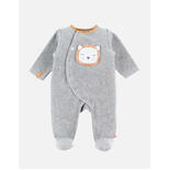 Babou & Kendi Pyjama babou velours gris 6 mois