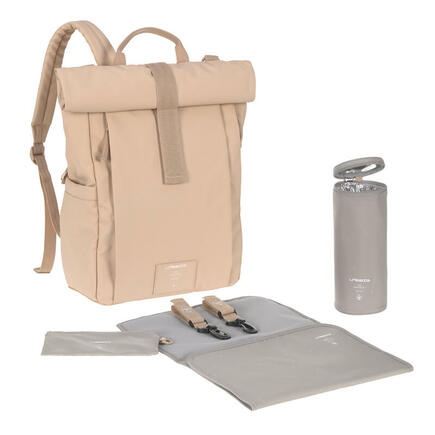 Sac à dos RollTop Up Rose Pêche LASSIG - 4