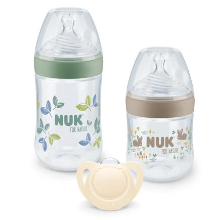 Coffret Star Set Nuk for Nature - 1x260ml + 1x150ml + 1 Sucette T1 NUK