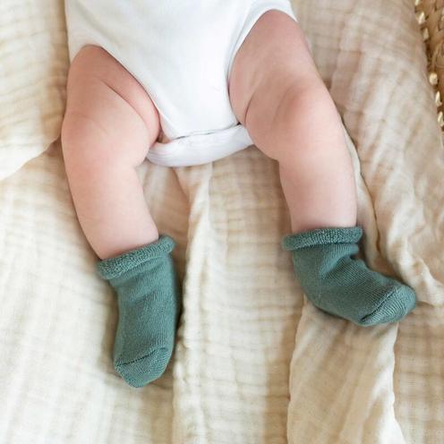 Lot de 3 paires de chaussettes 0-6 mois Sapin-Ecru-Sauge TROIS KILOS SEPT,  Vente en ligne de Vêtements bébé