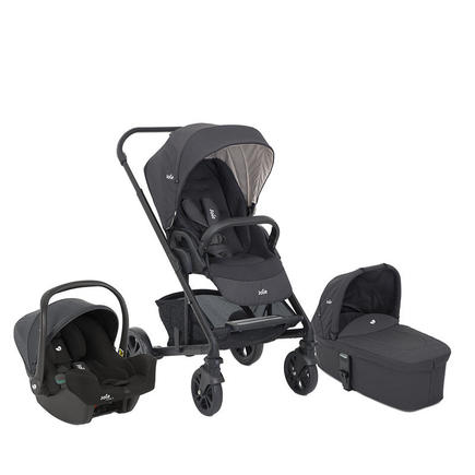 Poussette combinée trio 3 en 1 - siège auto 0m – nacelle – jusqu’à 22kg -  noir - Premium