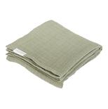 Set de 2 langes en gaze de coton - Little Farm/ Pure Olive - 70 x 70 cm