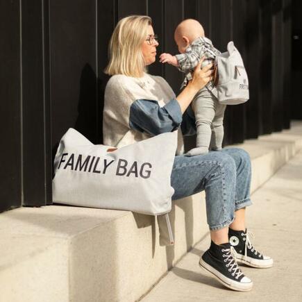 Family Bag Sac à langer Canvas Gris CHILDHOME - 3