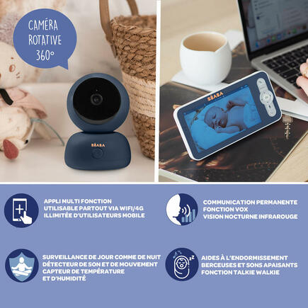 Ecoute bébé vidéo ZEN Premium Night Blue BEABA - 7