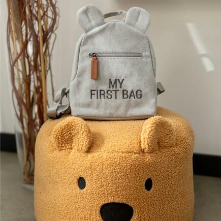 Kids My First Bag Canvas Gris CHILDHOME - 5