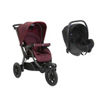 CHICCO Poussette Duo Activ3 Burgundy Powder + Siège-auto KORY I-size