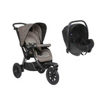 CHICCO Poussette Duo Activ3 Dark beige + Siège-auto KORY I-size