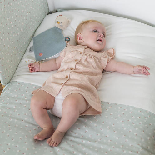 Housse de couette 100x140 cm avec taie 40x60 cm bleu NATTOU, Vente en ligne  de Parure de lit bébé