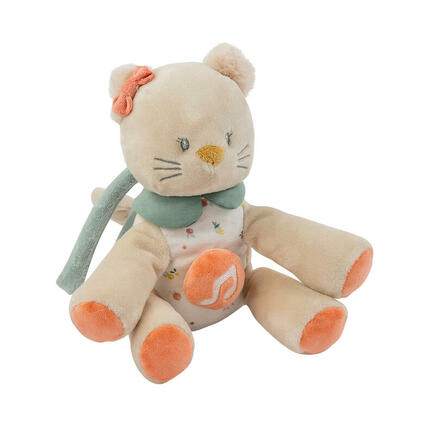 Mini peluche musicale chat Lana beige NATTOU