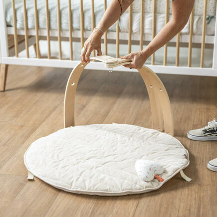 Tapis d'éveil avec arche en bois beige NATTOU - 8