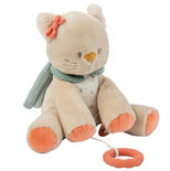 Peluche musicale chat Lana beige