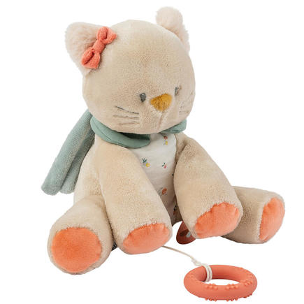 Peluche musicale chat Lana beige NATTOU, Vente en ligne de Doudou et peluche