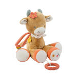 Peluche musicale vache Mila beige