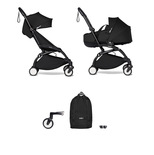 Poussette YOYO² Pack 6+ et nacelle Noir / Cadre Noir + YOYO bag OFFERT