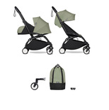 Poussette YOYO² Pack 0+ et 6+ Olive / Cadre Noir + YOYO bag OFFERT
