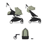 Poussette YOYO² Pack 0+ et 6+ Olive / Cadre Blanc + YOYO bag OFFERT