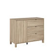 Commode 1 porte 3 tiroirs CALYPSO Chêne du bocage GALIPETTE