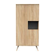 Armoire 1 Grande & 2 Petites Portes SEVENTIES Bois SAUTHON