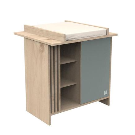 Commode 1 Porte 3 Niches TOKYO Sauge SAUTHON - 6