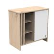  Commode 1 Porte 3 Niches TOKYO Blanche SAUTHON - 2