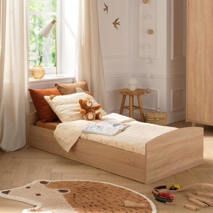 Little big bed 70x140 cm Charlie - Chêne doré - Hêtre vernis naturel BEBE9 CREATION - 2