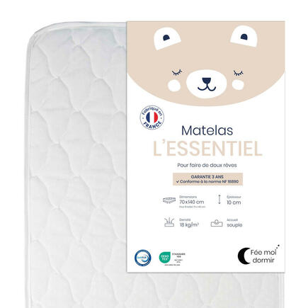 Matelas pour lit 70x140 L'ESSENTIEL FEE MOI DORMIR - 7