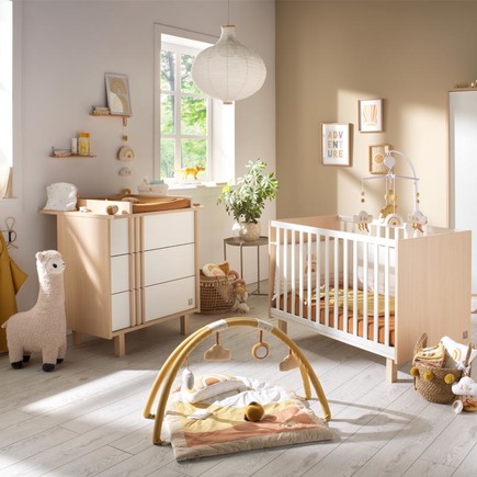 Chambre DUO Lit 120x60 Commode NATURE + PAL OFFERT SAUTHON