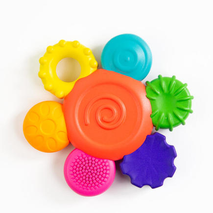 Hochet fleur de dentition en silicone Sassy