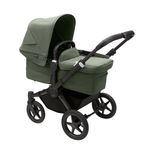 Poussette DUO Bugaboo Donkey 5 + extension duo Noir-Vert forêt BUGABOO,  Vente en ligne de Poussette Duo