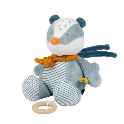 Peluche musicale Félix&Léo blaireau multicolore NATTOU