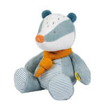 Peluche Félix&Léo blaireau multicolore