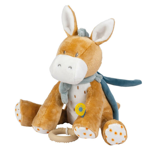 Peluche musicale Félix&Léo âne multicolore NATTOU